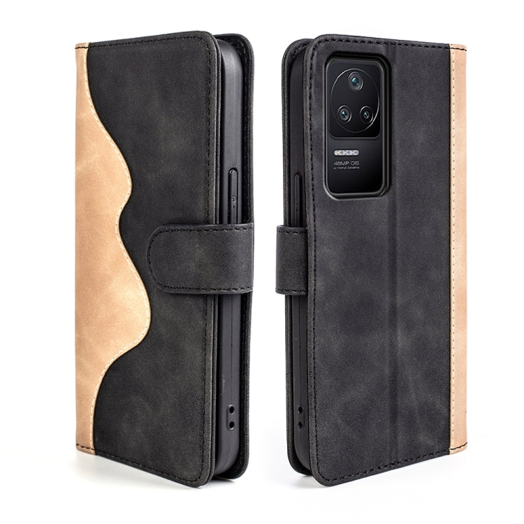 For Xiaomi Redmi K40S Stitching Horizontal Flip Leather Phone Case