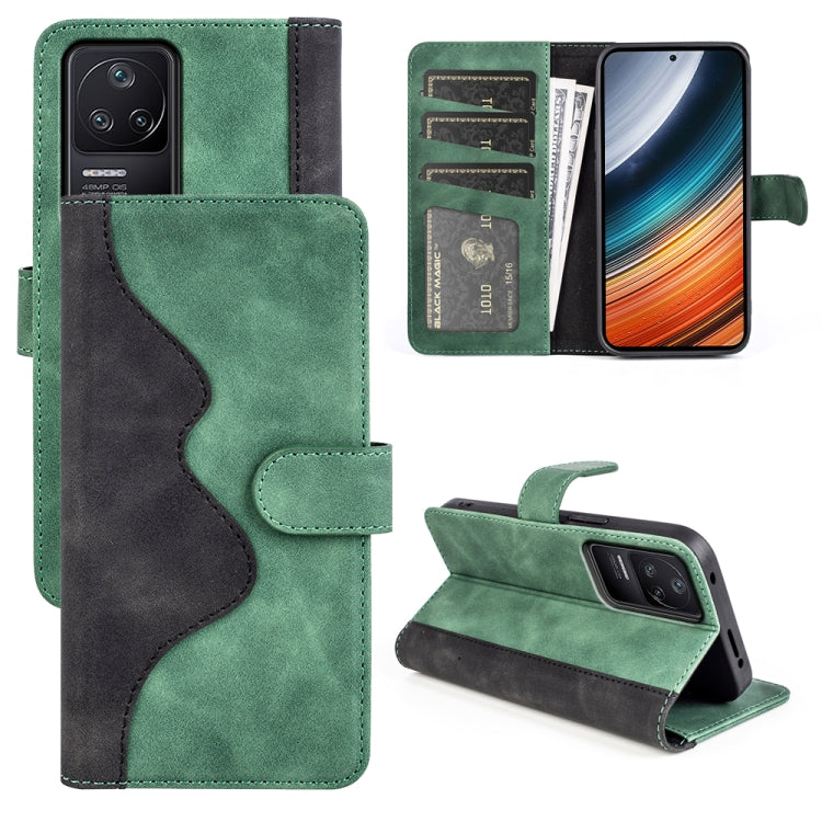 For Xiaomi Redmi K40S Stitching Horizontal Flip Leather Phone Case