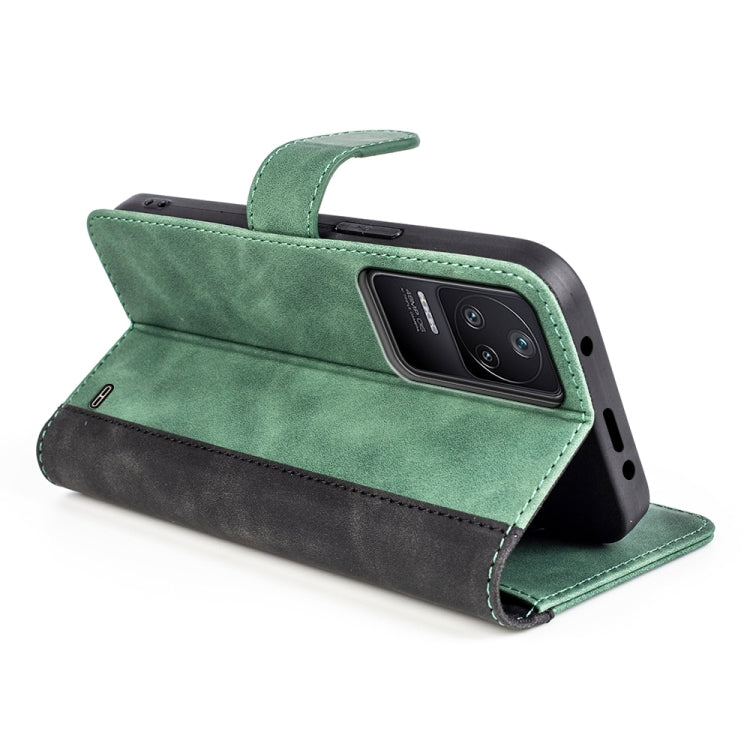 For Xiaomi Redmi K40S Stitching Horizontal Flip Leather Phone Case