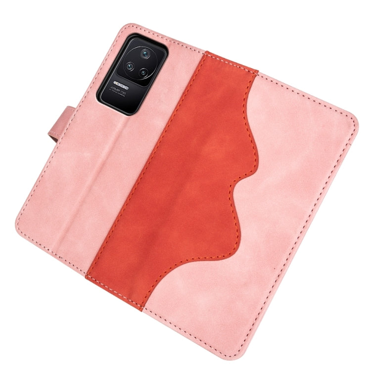 For Xiaomi Redmi K40S Stitching Horizontal Flip Leather Phone Case