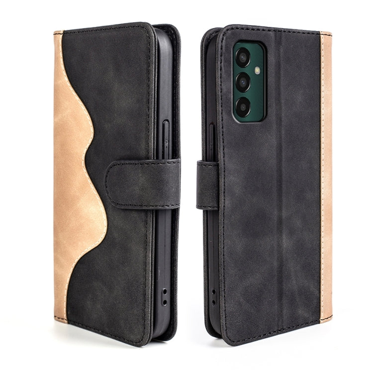For Samsung Galaxy M13 4G Stitching Horizontal Flip Leather Phone Case