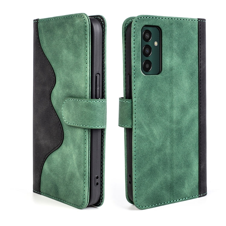 For Samsung Galaxy M13 4G Stitching Horizontal Flip Leather Phone Case