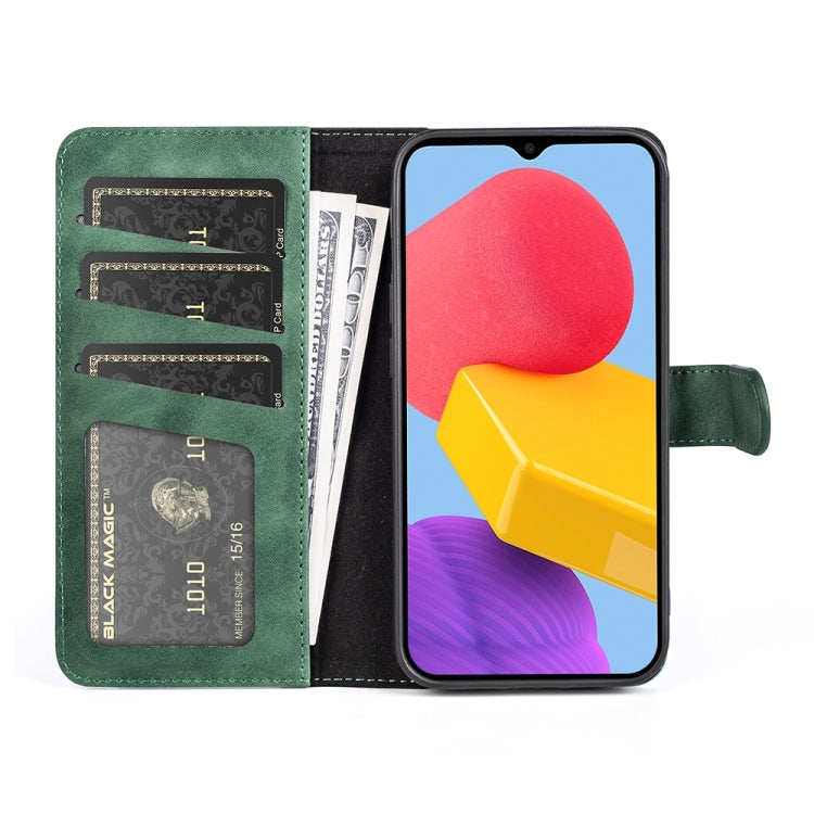 For Samsung Galaxy M13 4G Stitching Horizontal Flip Leather Phone Case