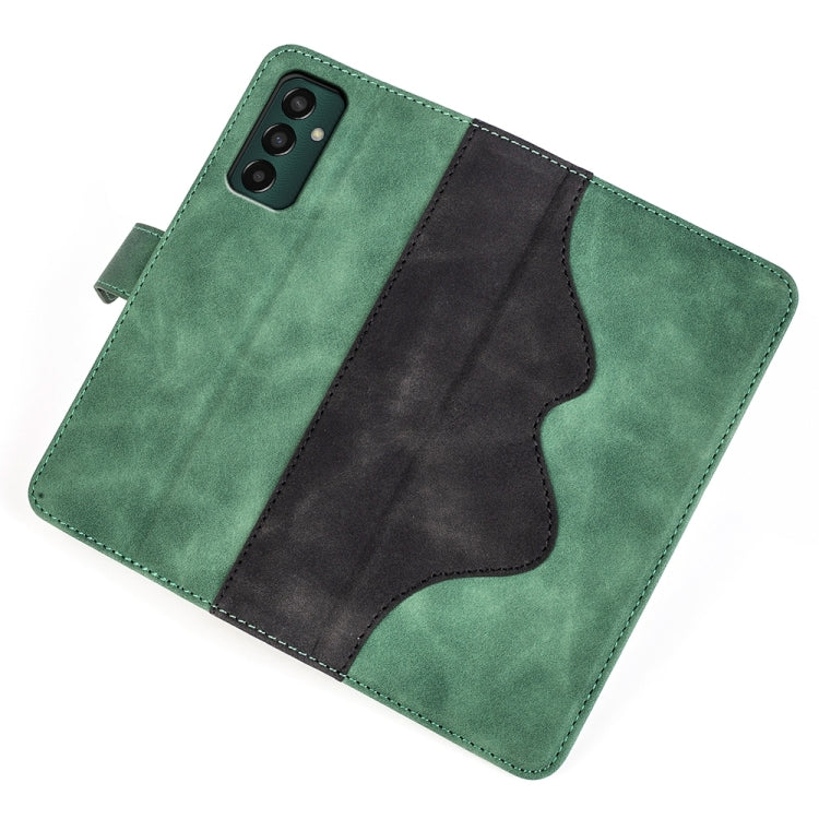 For Samsung Galaxy M13 4G Stitching Horizontal Flip Leather Phone Case