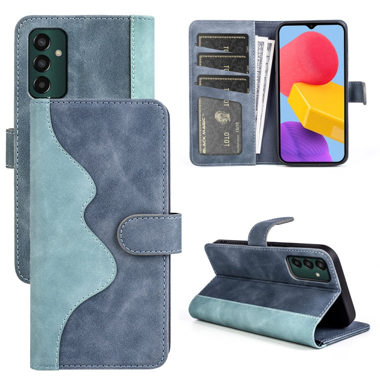 For Samsung Galaxy M13 4G Stitching Horizontal Flip Leather Phone Case