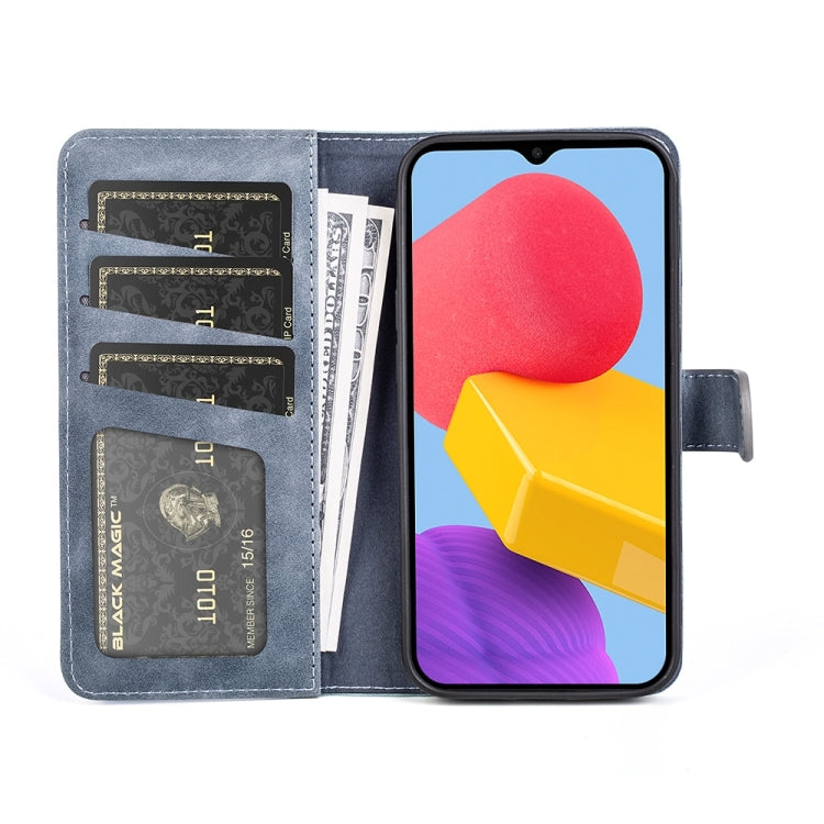 For Samsung Galaxy M13 4G Stitching Horizontal Flip Leather Phone Case