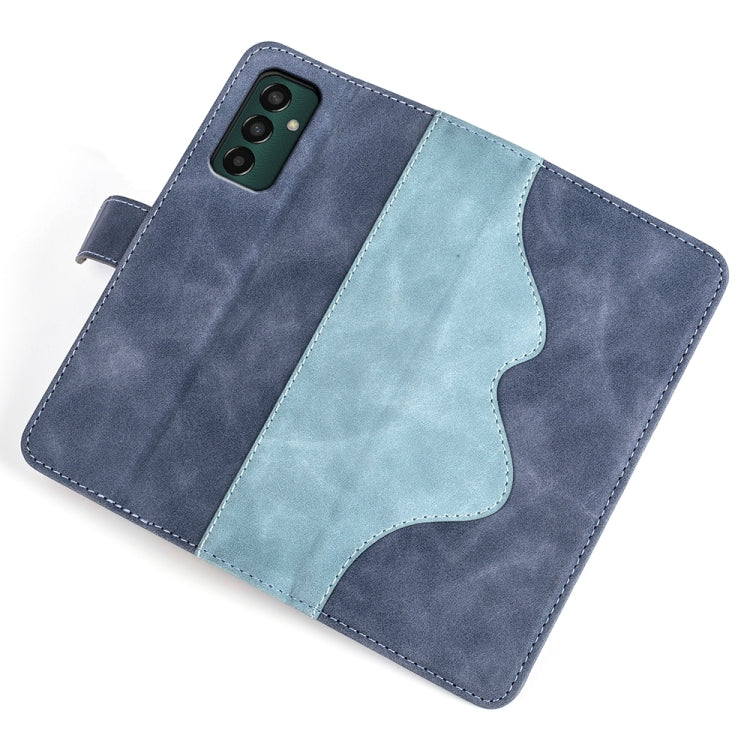 For Samsung Galaxy M13 4G Stitching Horizontal Flip Leather Phone Case