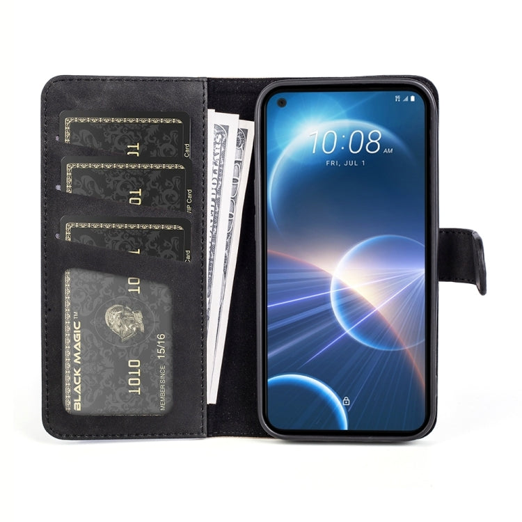 For HTC Desire 22 Pro Stitching Horizontal Flip Leather Phone Case