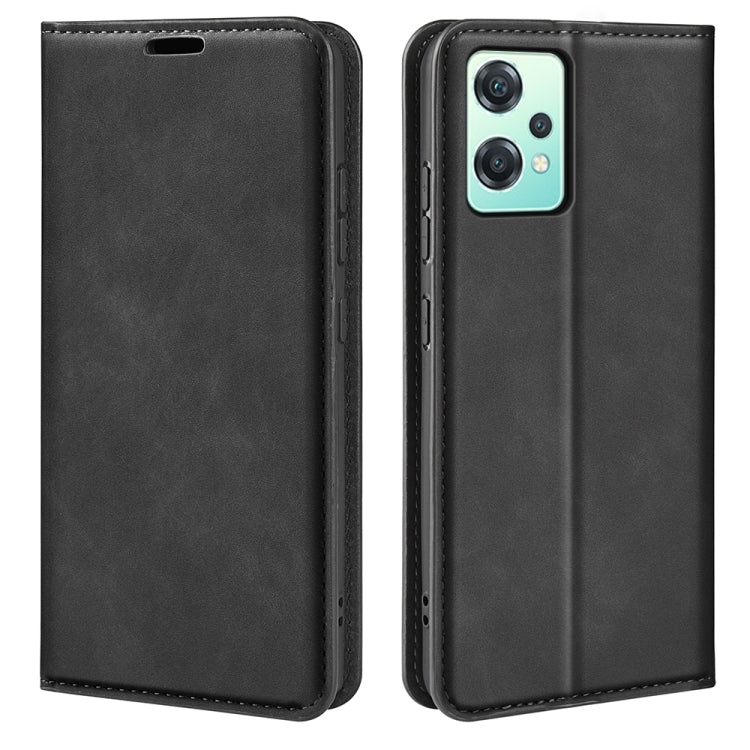 For OnePlus Nord CE 2 Lite Retro-skin Magnetic Suction Leather Phone Case