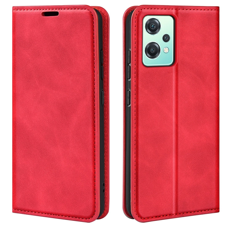 For OnePlus Nord CE 2 Lite Retro-skin Magnetic Suction Leather Phone Case