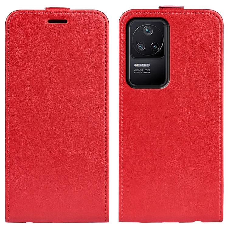 For Xiaomi Redmi K40S R64 Texture Vertical Flip Leather Phone Case