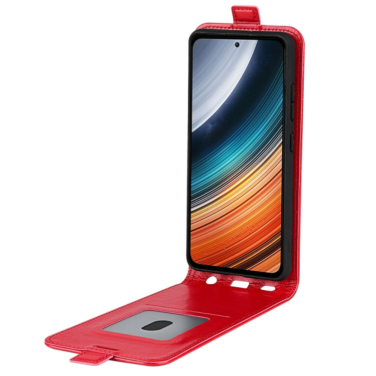 For Xiaomi Redmi K40S R64 Texture Vertical Flip Leather Phone Case
