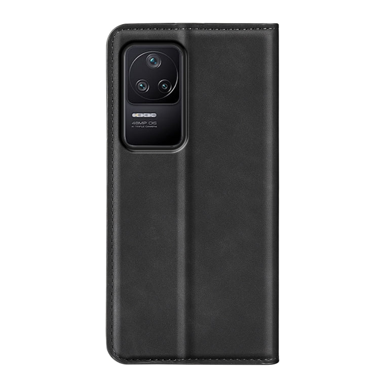 For Xiaomi Redmi K40S Retro-skin  Magnetic Suction Leather Phone Case