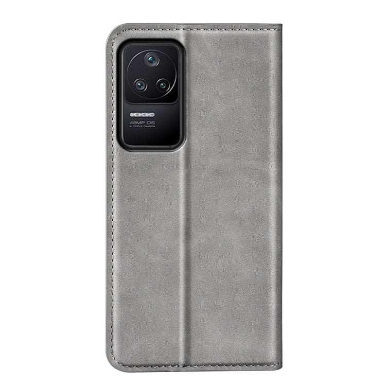 For Xiaomi Redmi K40S Retro-skin  Magnetic Suction Leather Phone Case