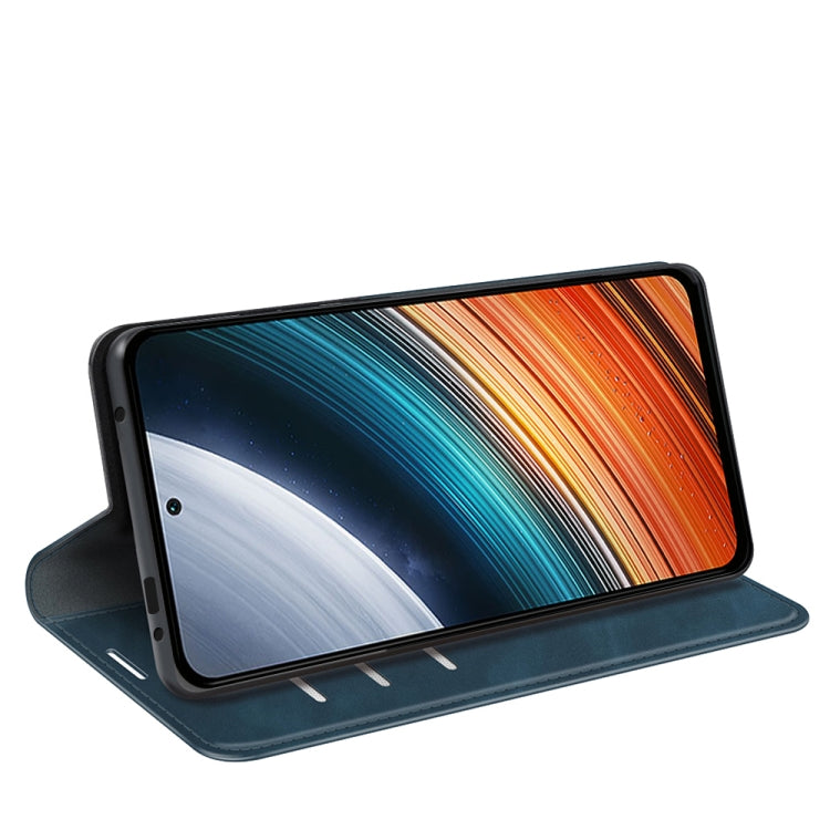 For Xiaomi Redmi K40S Retro-skin  Magnetic Suction Leather Phone Case