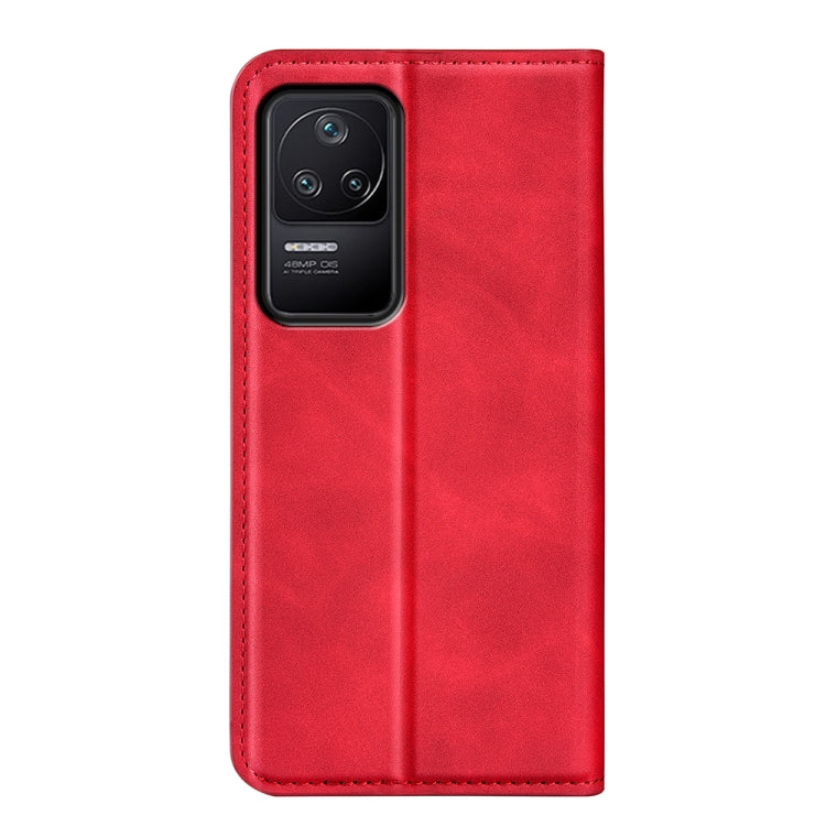 For Xiaomi Redmi K40S Retro-skin  Magnetic Suction Leather Phone Case