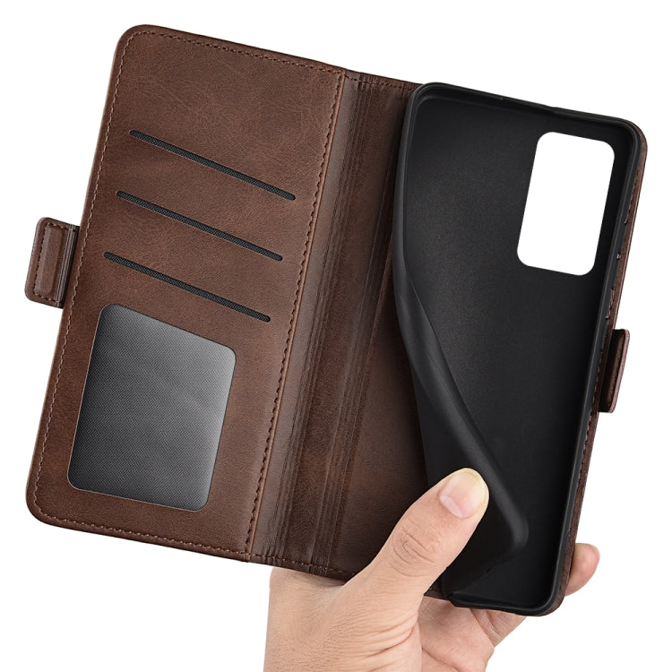 For Xiaomi Redmi K40S Dual-side Magnetic Buckle Horizontal Flip Leather Phone Case
