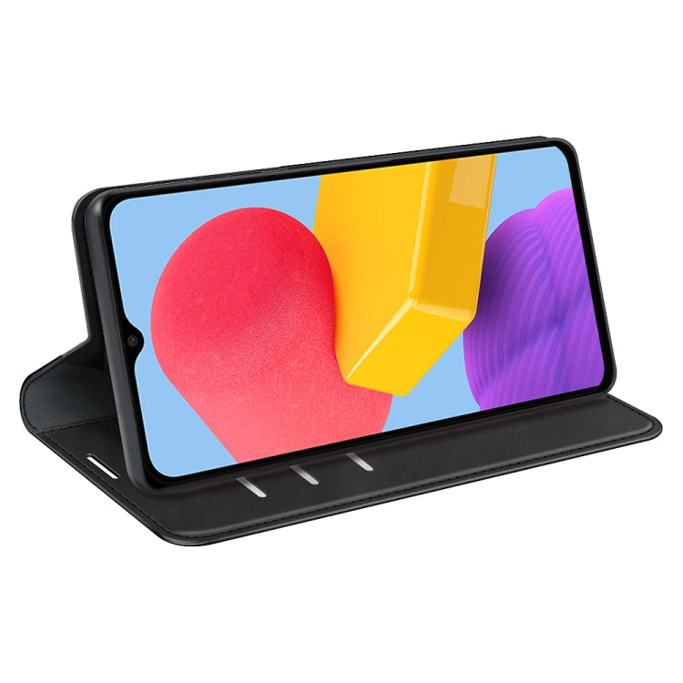 For Samsung Galaxy M13 4G Retro-skin  Magnetic Suction Leather Phone Case