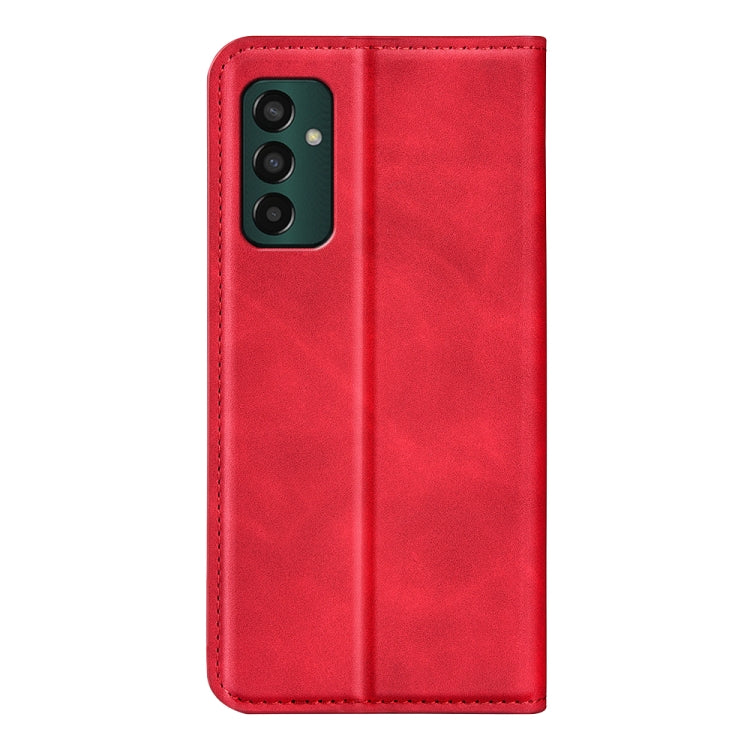 For Samsung Galaxy M13 4G Retro-skin  Magnetic Suction Leather Phone Case