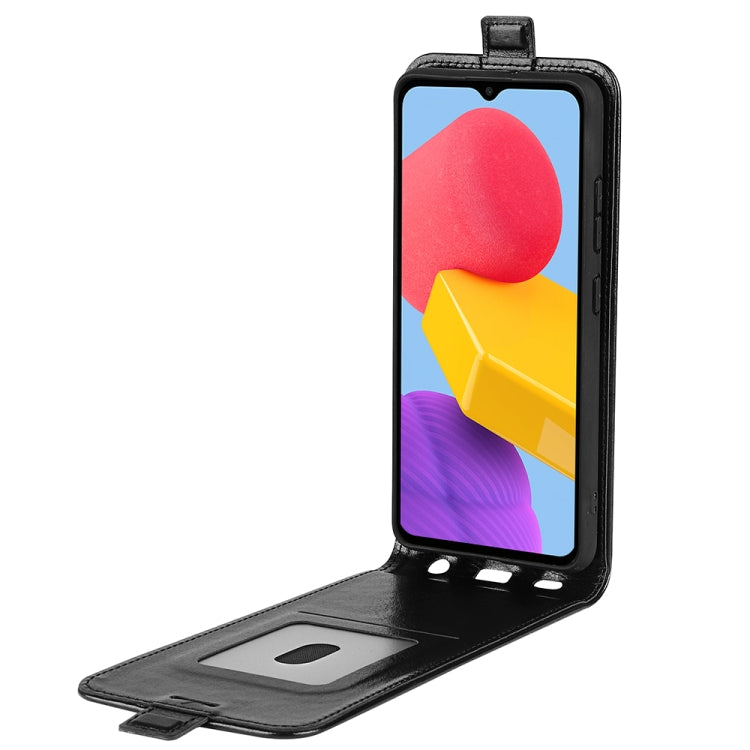 For Samsung Galaxy M13 4G R64 Texture Single Vertical Flip Leather Phone Case