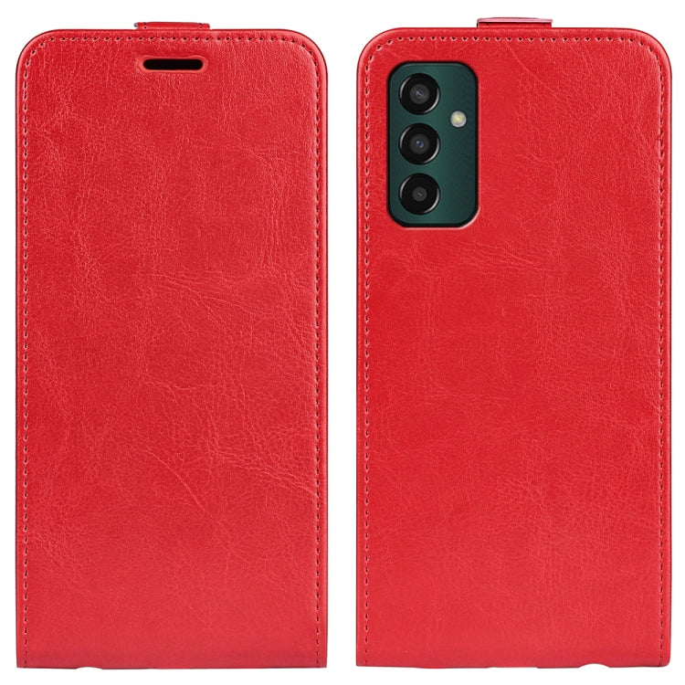 For Samsung Galaxy M13 4G R64 Texture Single Vertical Flip Leather Phone Case