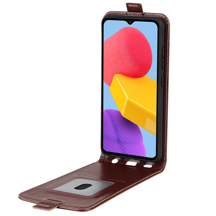 For Samsung Galaxy M13 4G R64 Texture Single Vertical Flip Leather Phone Case