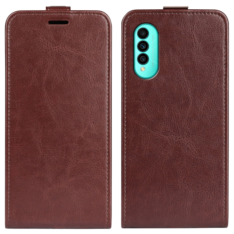 For Wiko T50 R64 Texture Vertical Flip Leather Phone Case