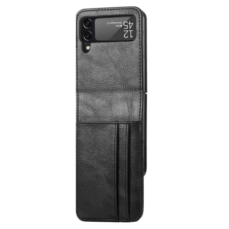 For Samsung Galaxy Z Flip4 5G Multi-card Photo Frame Folding Leather Phone Case