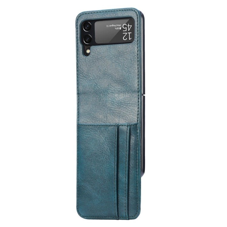 For Samsung Galaxy Z Flip4 5G Multi-card Photo Frame Folding Leather Phone Case
