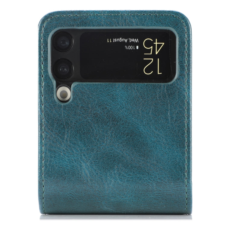 For Samsung Galaxy Z Flip4 5G Multi-card Photo Frame Folding Leather Phone Case