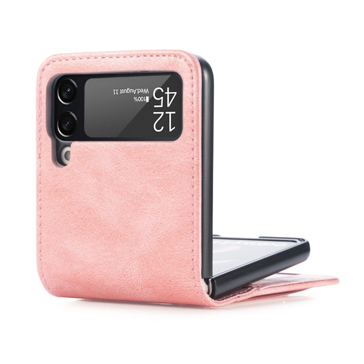 For Samsung Galaxy Z Flip4 5G Multi-card Photo Frame Folding Leather Phone Case