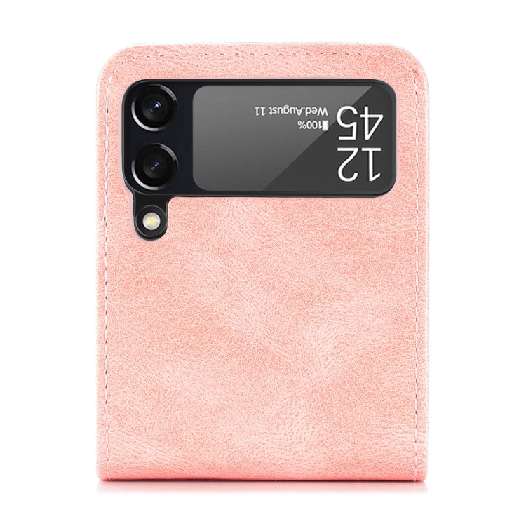 For Samsung Galaxy Z Flip4 5G Multi-card Photo Frame Folding Leather Phone Case