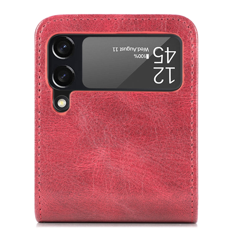 For Samsung Galaxy Z Flip4 5G Multi-card Photo Frame Folding Leather Phone Case