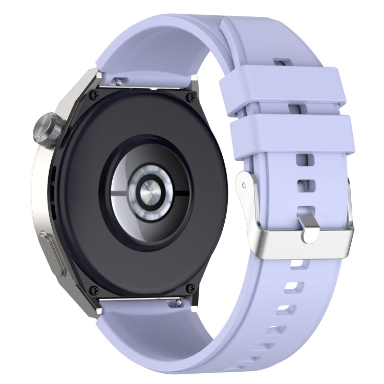 For Honor Watch GS Pro 22mm Protruding Head Silicone Strap Silver Buckle