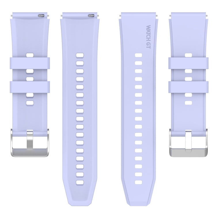 For Honor Watch GS Pro 22mm Protruding Head Silicone Strap Silver Buckle