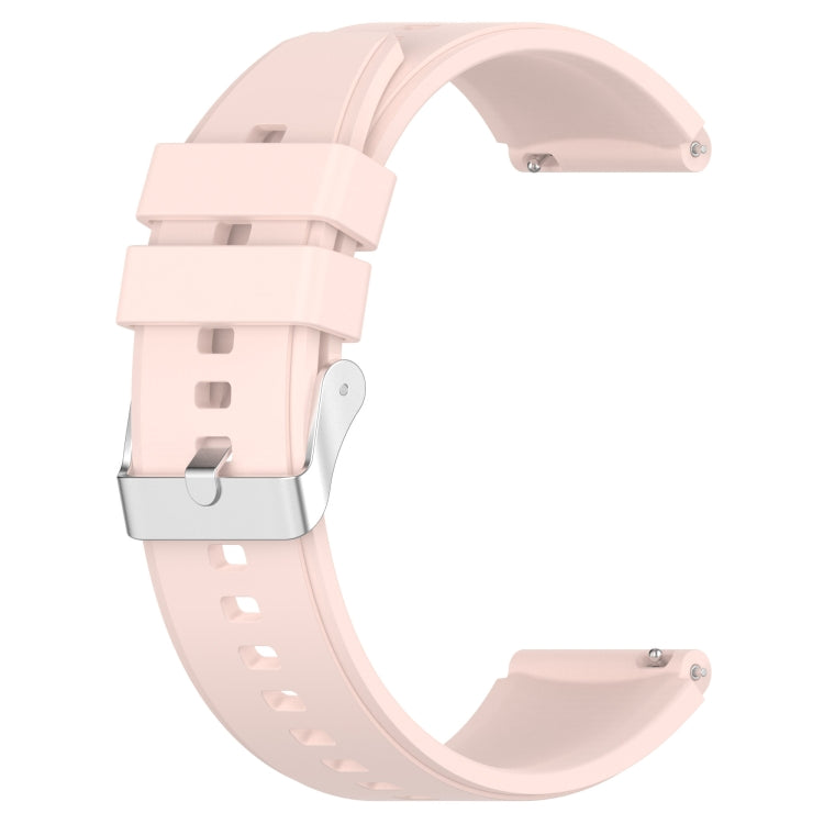 Protruding Head Silicone Strap Silver Buckle For Samsung Galaxy Gear S3 Frontier 22mm