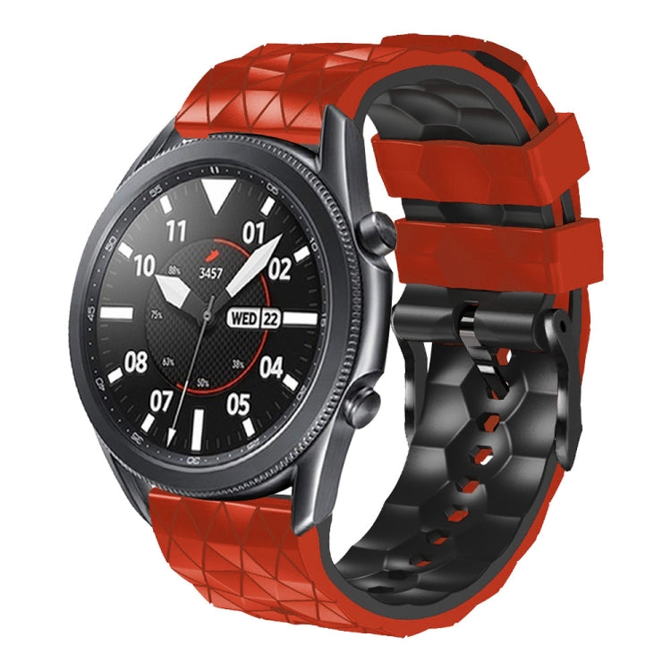 For Huawei Watch GT 2E 22mm Football Pattern Two-Color Silicone Strap