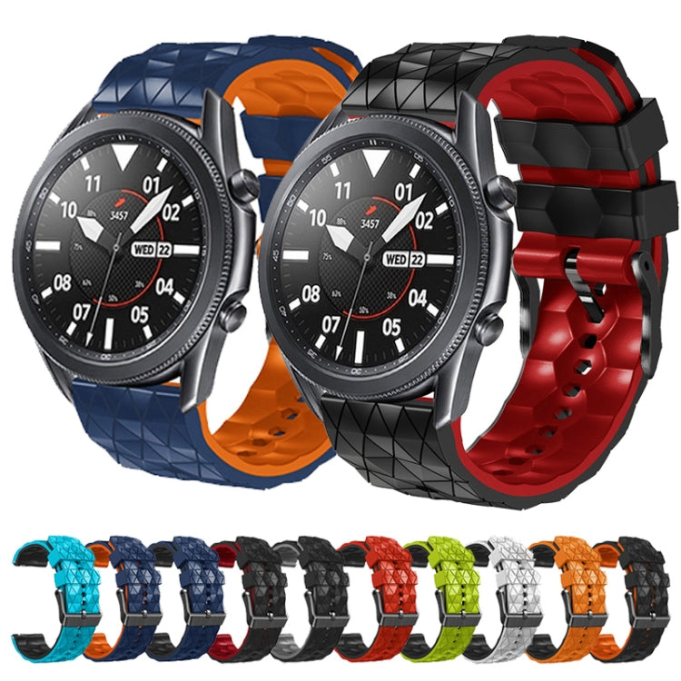 For Huawei Watch GT 2E 22mm Football Pattern Two-Color Silicone Strap