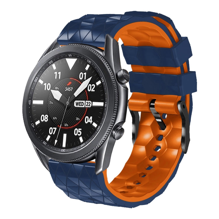 For Huawei GT2 46mm 22mm Football Pattern Two-Color Silicone Strap