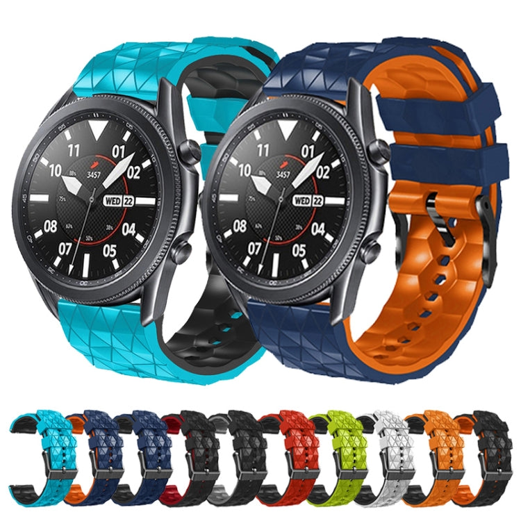 For Honor Watch GS Pro 22mm Football Pattern Two-Color Silicone Strap