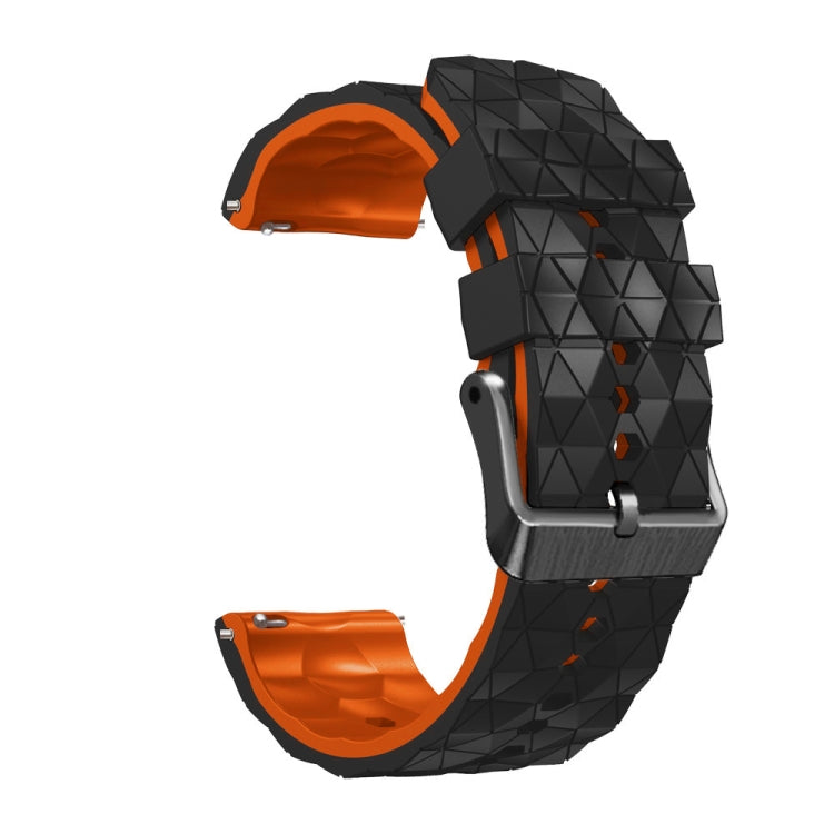 For Amazfit GTR 3 22mm Football Pattern Two-Color Silicone Strap