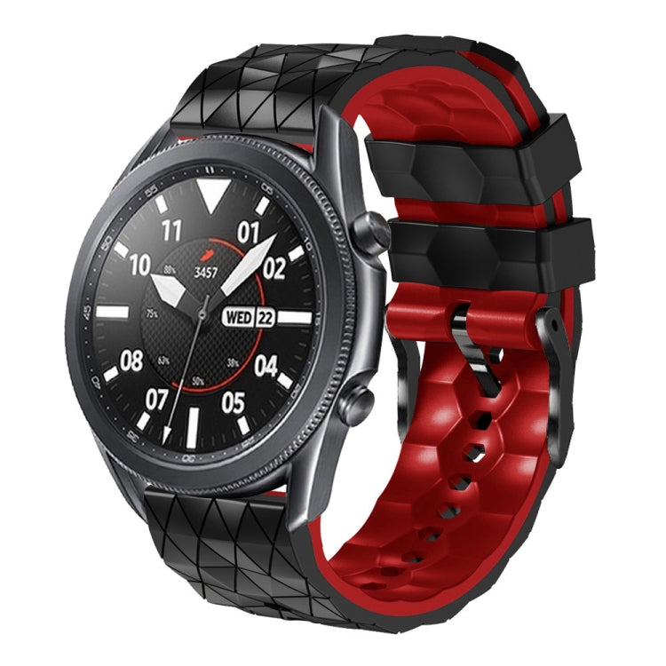 For Amazfit GTR 2 22mm Football Pattern Two-Color Silicone Strap