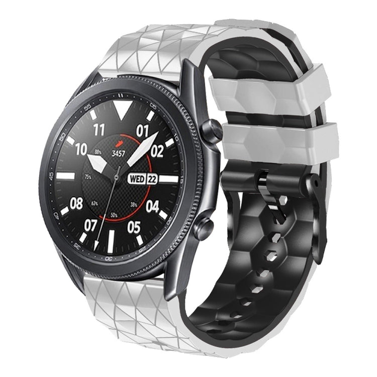 For Amazfit Pace 22mm Football Pattern Two-Color Silicone Strap