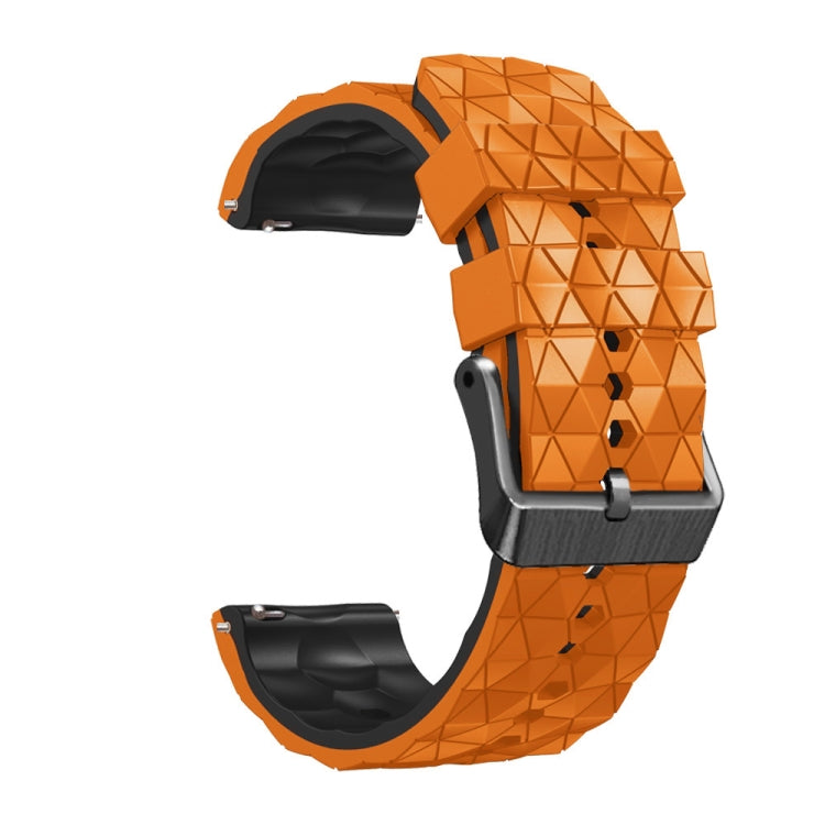 For Amazfit 2 Stratos 22mm Football Pattern Two-Color Silicone Strap
