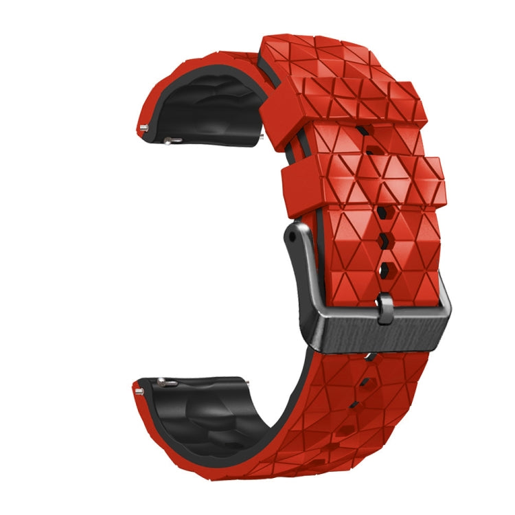 For  Amazfit Z 22mm Football Pattern Two-Color Silicone Strap