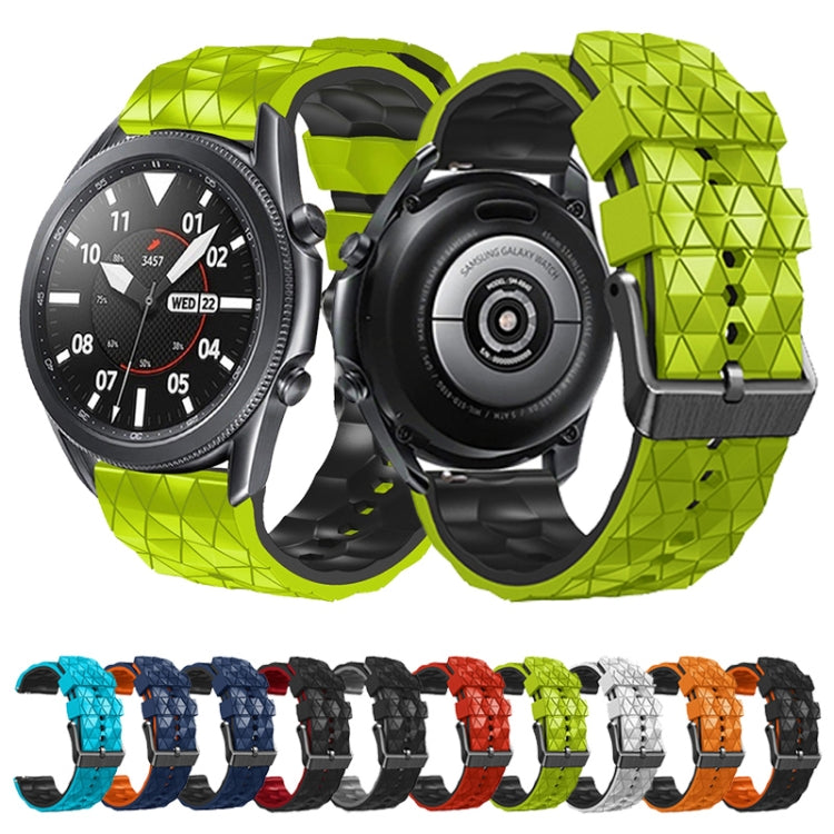 For Xiaomi Watch S1 22mm Football Pattern Two-Color Silicone Strap