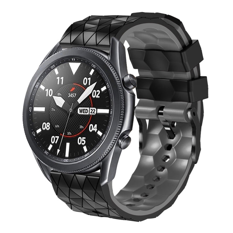 For Xiaomi Watch Color 2 22mm Football Pattern Two-Color Silicone Strap
