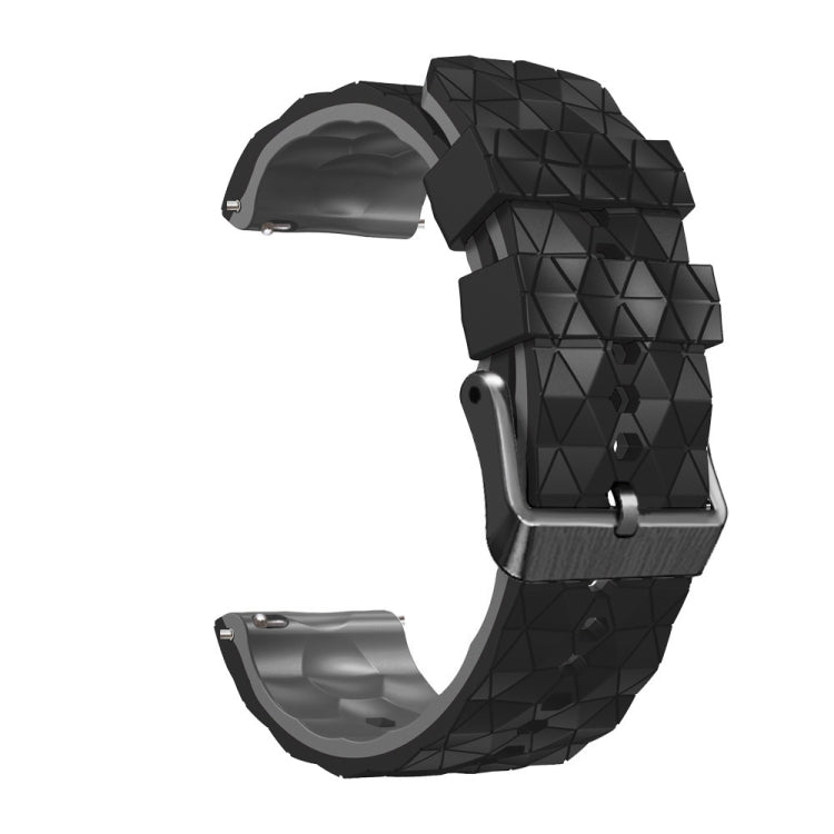For Xiaomi Watch Color 2 22mm Football Pattern Two-Color Silicone Strap