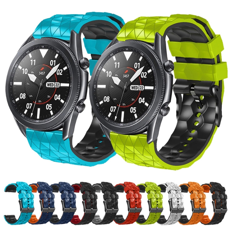 For Xiaomi Watch Sport 22mm Football Pattern Two-Color Silicone Strap