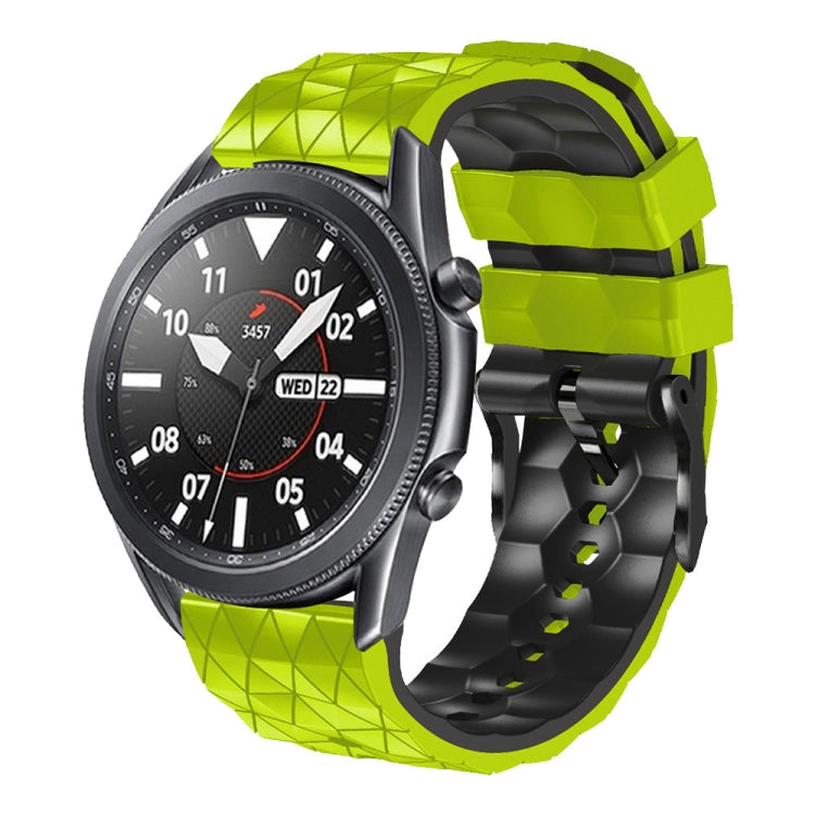 For Xiaomi Watch Color 22mm Football Pattern Two-Color Silicone Strap